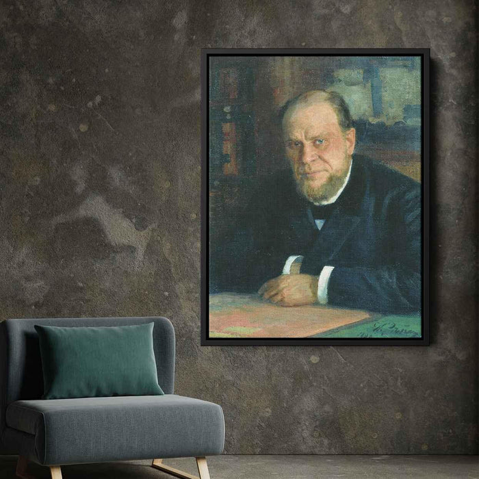 Portrait of lawyer Anatoly Fyodorovichm Koni (1898) by Ilya Repin - Canvas Artwork