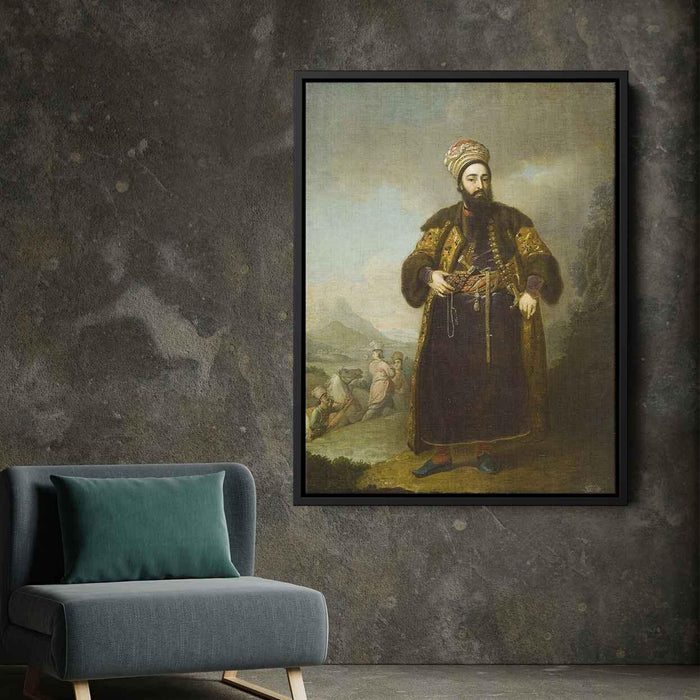 Portrait of Murtaza Kuli Khan, brother of Aga Mahommed, the Persian Shah by Vladimir Borovikovsky - Canvas Artwork