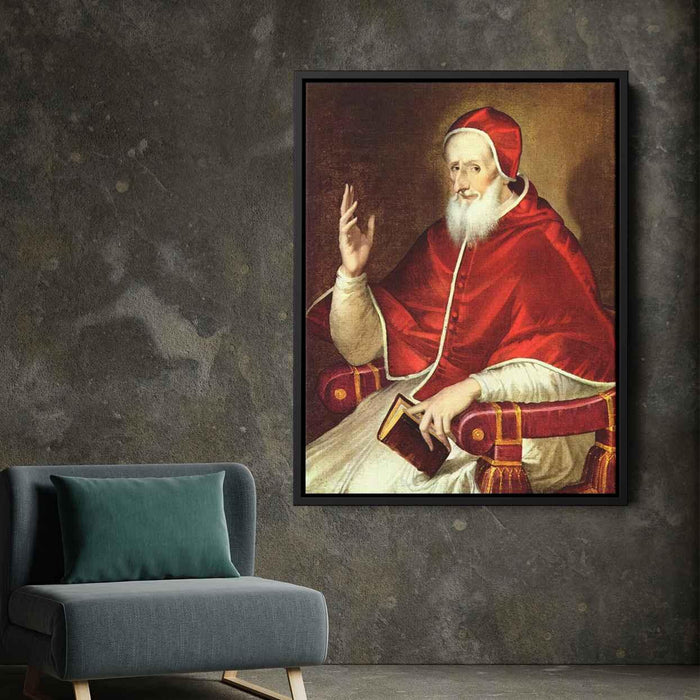 Portrait of Pope Pius V (1605) by El Greco - Canvas Artwork