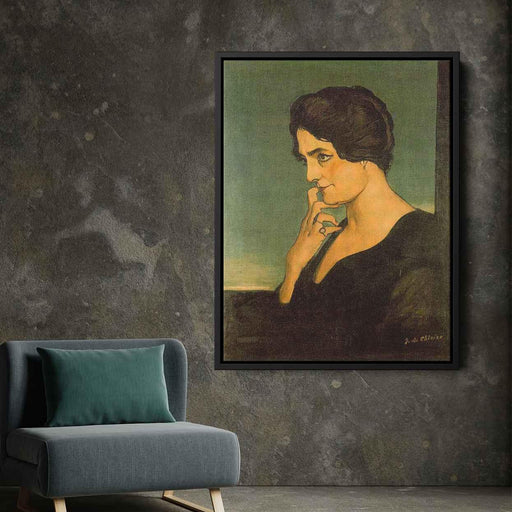 Portrait of senora Gartzen (1913) by Giorgio de Chirico - Canvas Artwork