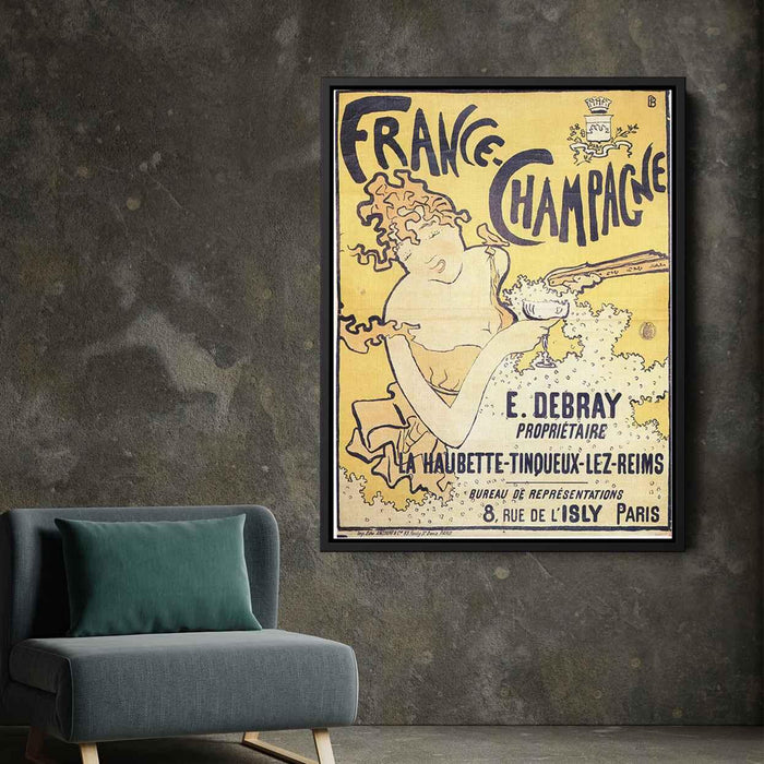 poster advertising France Champagne (1891) by Pierre Bonnard - Canvas Artwork