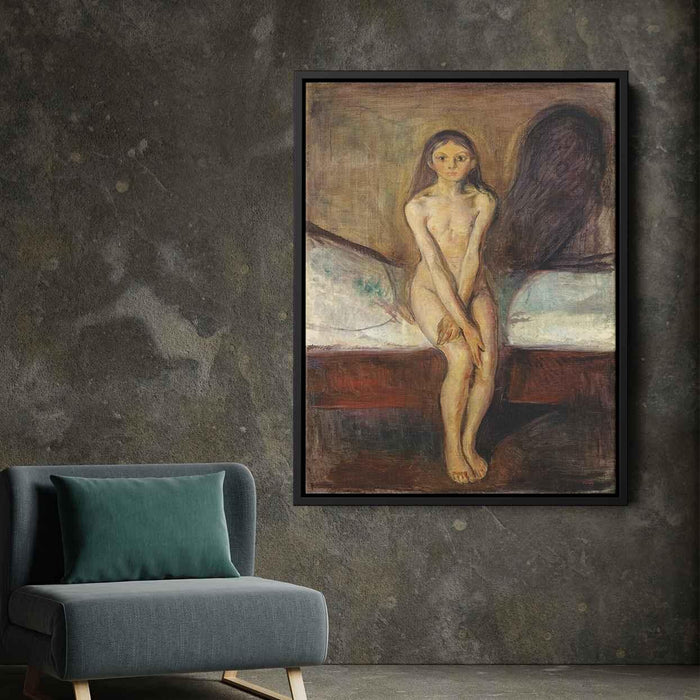 Puberty (1894) by Edvard Munch - Canvas Artwork