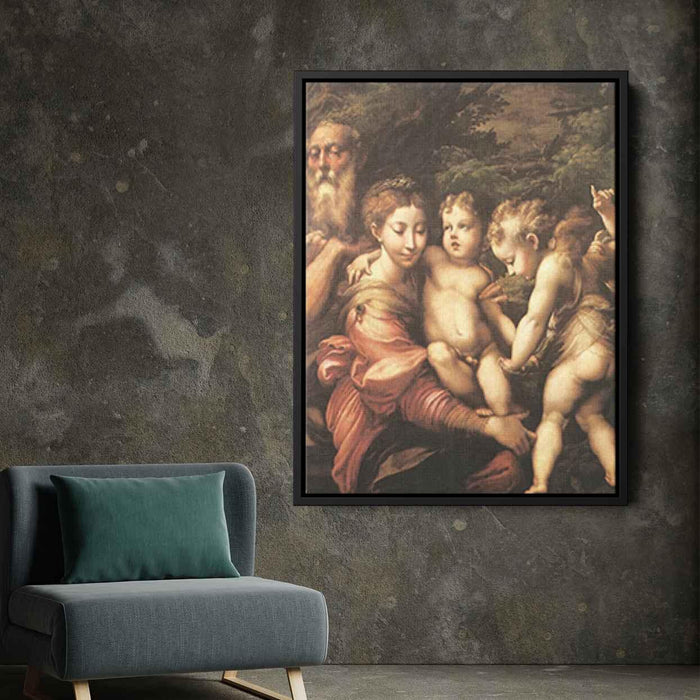 Rest on the Flight to Egypt (1524) by Parmigianino - Canvas Artwork