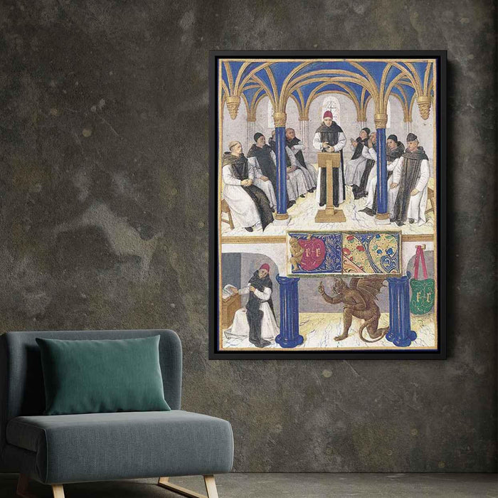 Saint Bernard (1455) by Jean Fouquet - Canvas Artwork