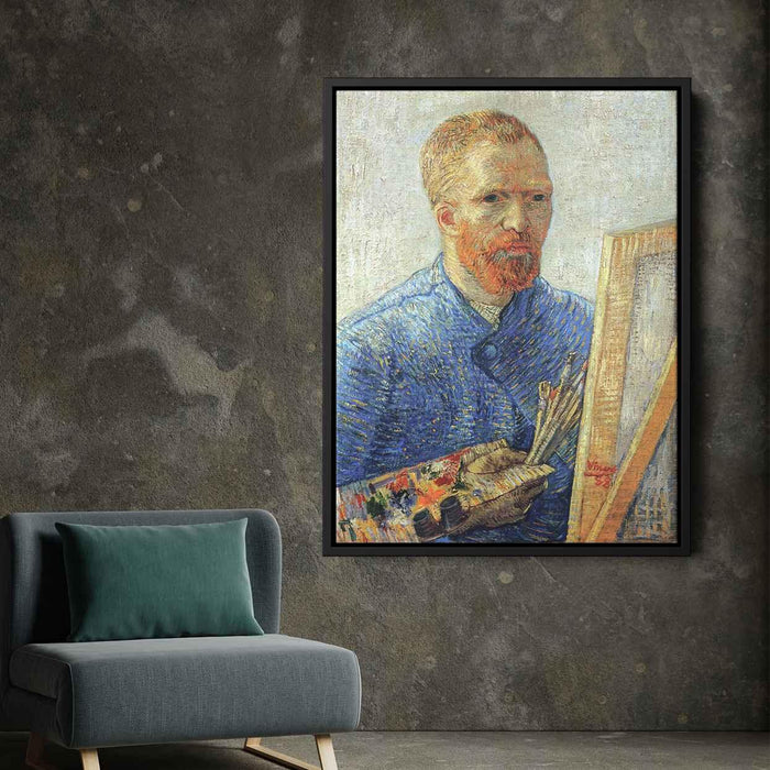 Self Portrait as an Artist (1888) by Vincent van Gogh - Canvas Artwork