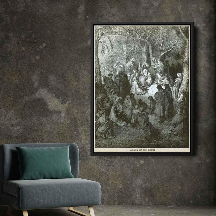 Sermon on the Mount by Gustave Dore - Canvas Artwork