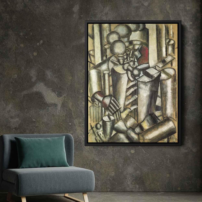 Soldier with a pipe (1916) by Fernand Leger - Canvas Artwork