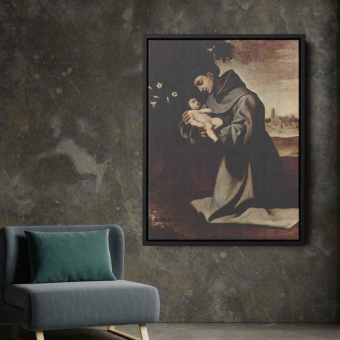 St. Anthony of Padua (1640) by Francisco de Zurbaran - Canvas Artwork