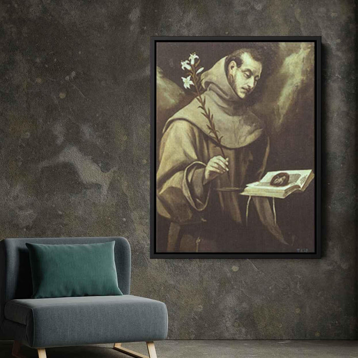 St. Antony of Padua (1577) by El Greco - Canvas Artwork