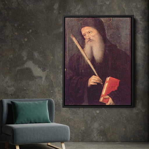 St. Benedict (1498) by Pietro Perugino - Canvas Artwork