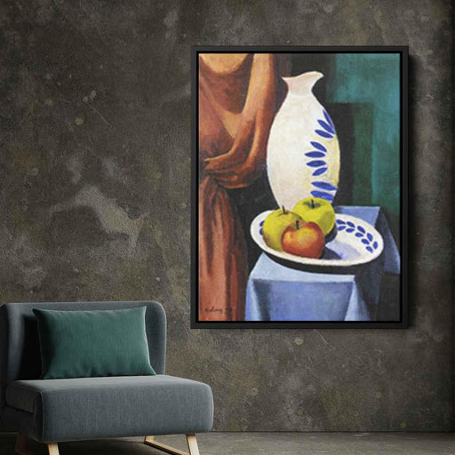 Still life with white pitcher (1917) by Moise Kisling - Canvas Artwork