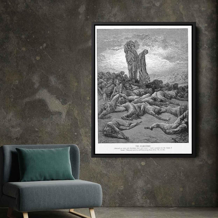 The Avaricious by Gustave Dore - Canvas Artwork
