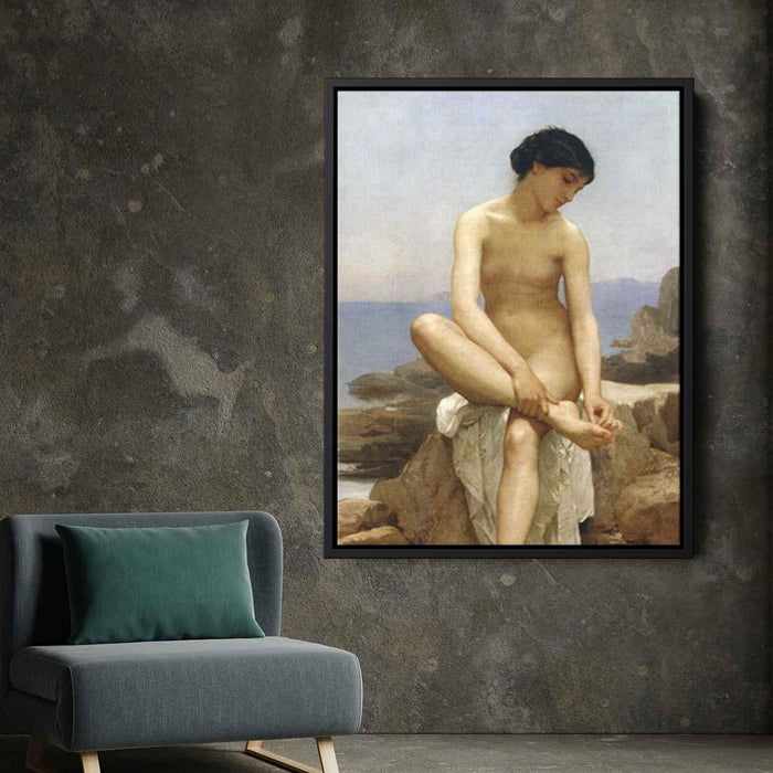 The Bather (1879) by William-Adolphe Bouguereau - Canvas Artwork