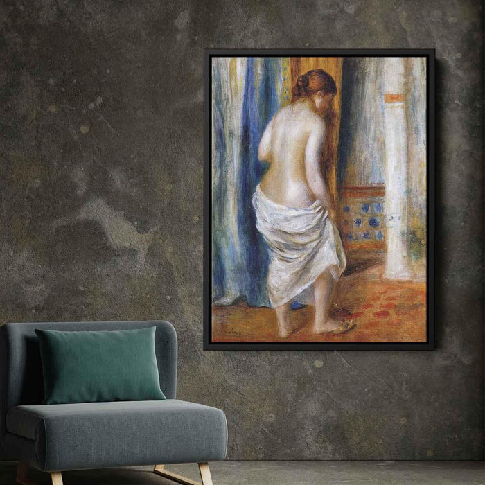 The Bathrobe (1889) by Pierre-Auguste Renoir - Canvas Artwork