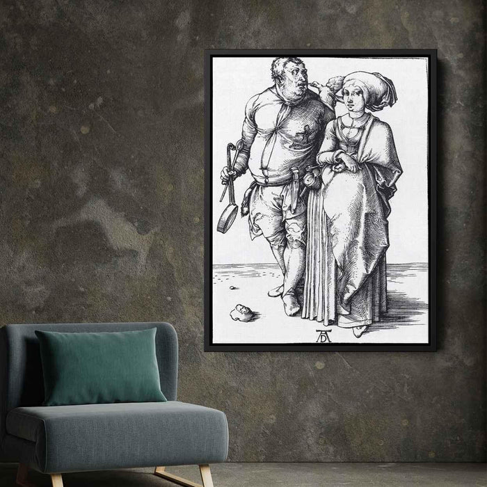 The Cook And His Wife (1496) by Albrecht Durer - Canvas Artwork