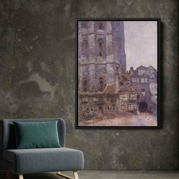 The Cour d'Albane, Grey Weather by Claude Monet - Canvas Artwork