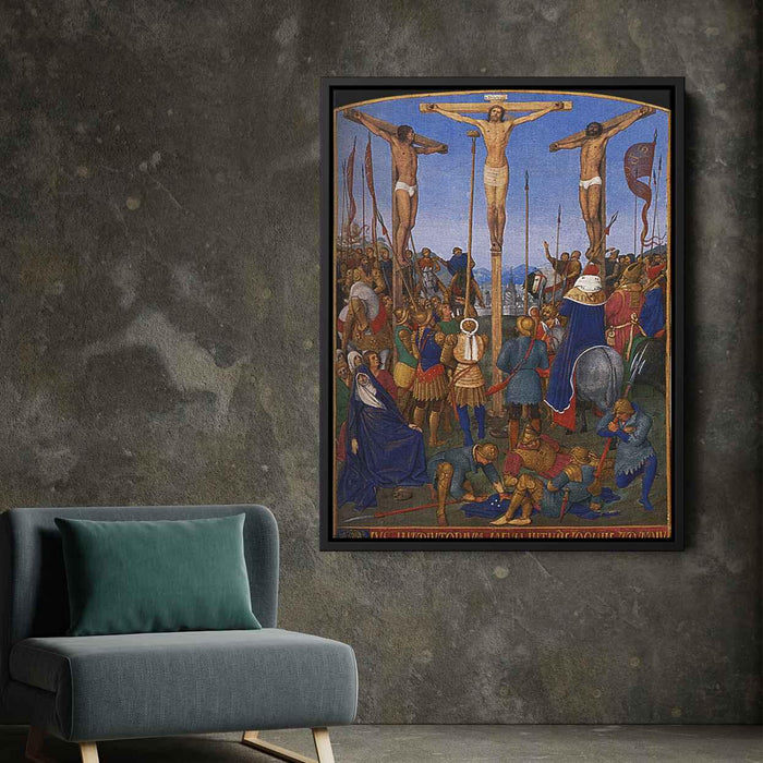 The Crucifixion (1460) by Jean Fouquet - Canvas Artwork