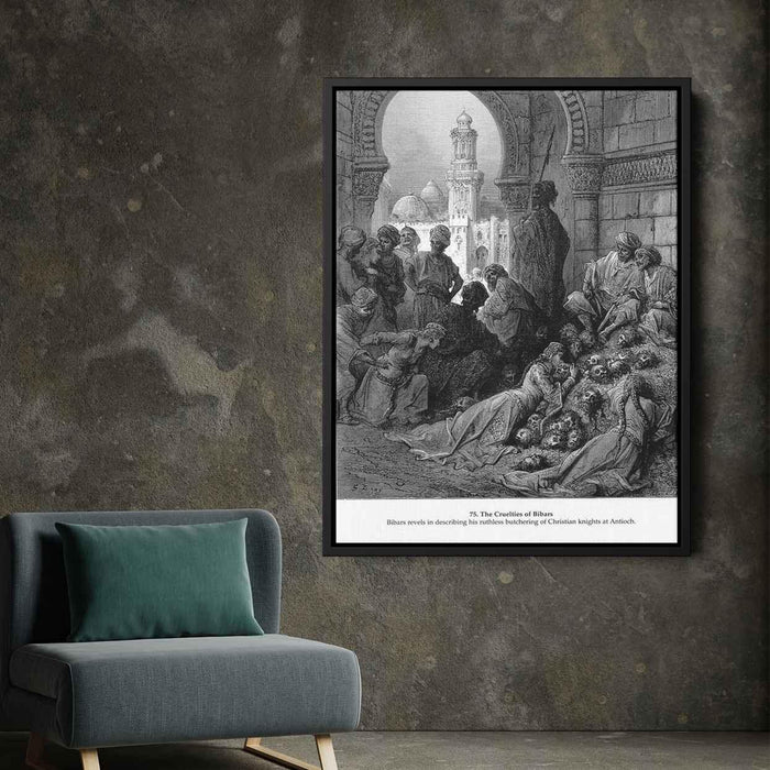 The Cruelties of Bibars by Gustave Dore - Canvas Artwork