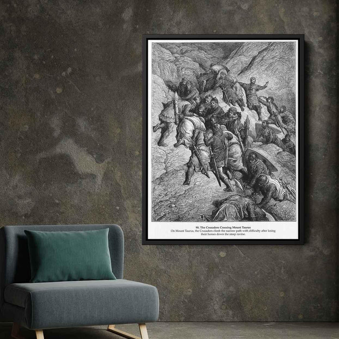 The Crusaders Crossing Mount Taurus by Gustave Dore - Canvas Artwork