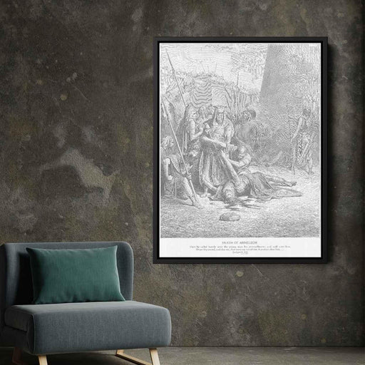 The Death of Abimelech by Gustave Dore - Canvas Artwork