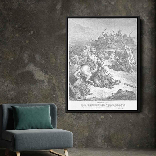The Death of Saul by Gustave Dore - Canvas Artwork