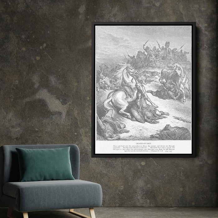 The Death of Saul by Gustave Dore - Canvas Artwork