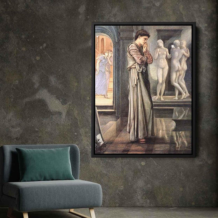 Pygmalion and the Image I: The Heart Desires (1878) by Edward Burne-Jones - Canvas Artwork