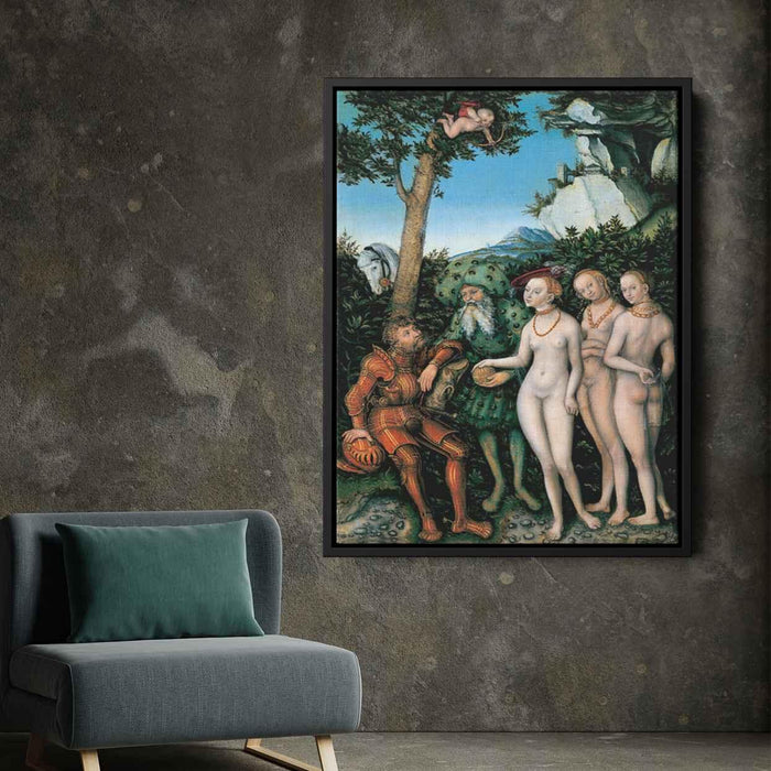 The Judgment of Paris (1530) by Lucas Cranach the Elder - Canvas Artwork