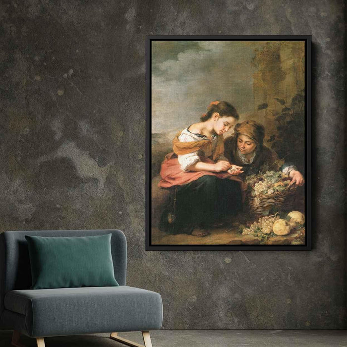 The Little Fruit-Seller (1675) by Bartolome Esteban Murillo - Canvas Artwork