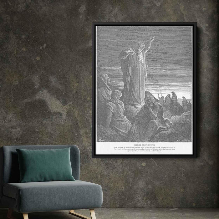 The Prophet Ezekiel by Gustave Dore - Canvas Artwork