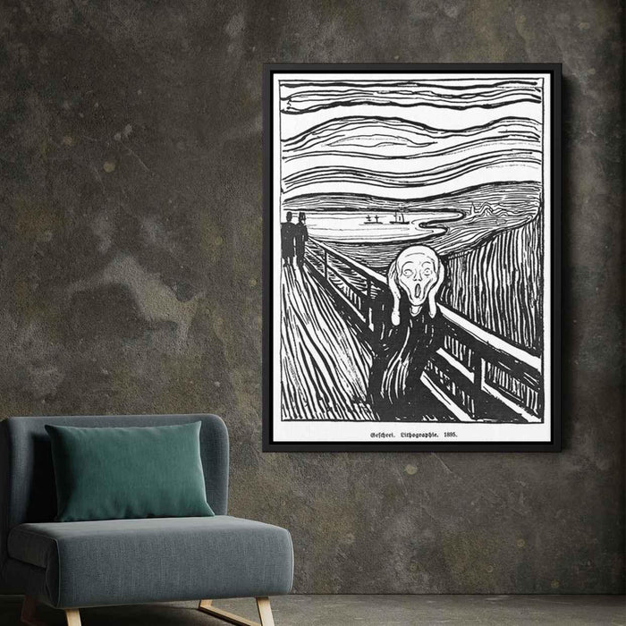 The Scream (1895) by Edvard Munch - Canvas Artwork