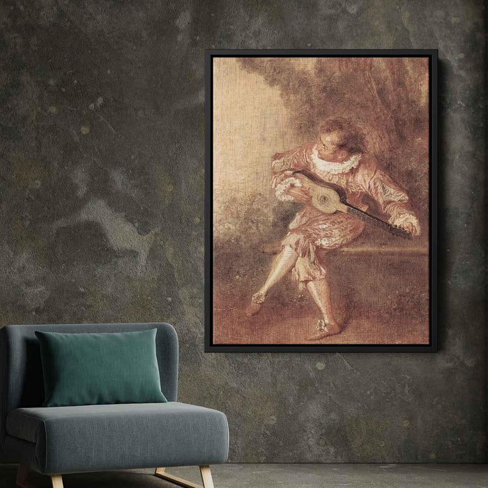 The Serenader (1715) by Antoine Watteau - Canvas Artwork