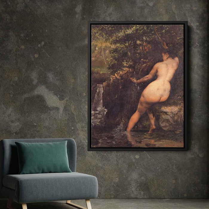 The Source (Bather at the Source) (1868) by Gustave Courbet - Canvas Artwork