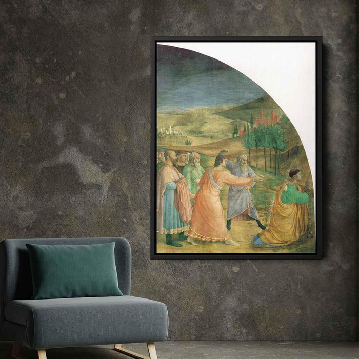 The stoning of Stephen (1449) by Fra Angelico - Canvas Artwork
