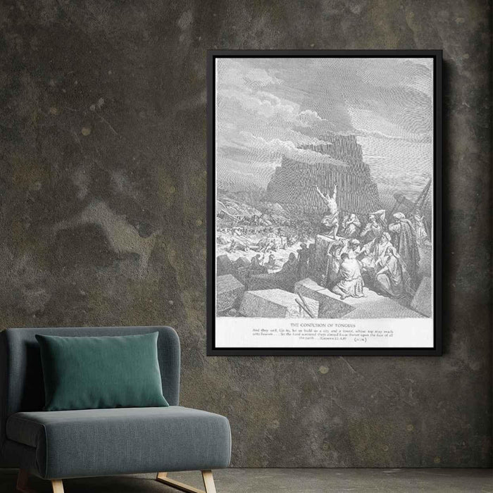 The Tower of Babel by Gustave Dore - Canvas Artwork