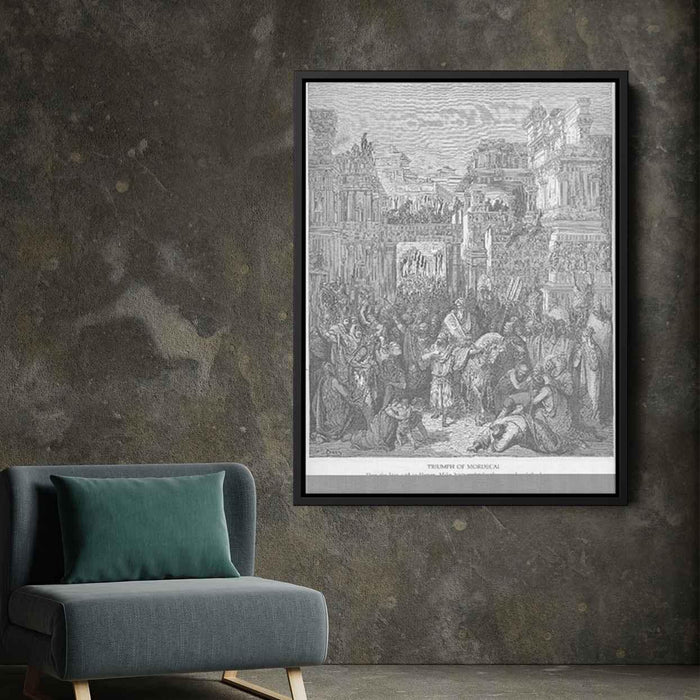 The Triumph of Mordecai by Gustave Dore - Canvas Artwork