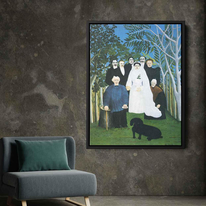 The wedding party (1905) by Henri Rousseau - Canvas Artwork