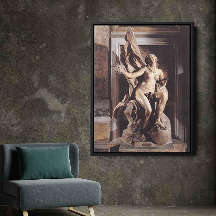 Truth Unveiled by Time (1652) by Gian Lorenzo Bernini - Canvas Artwork