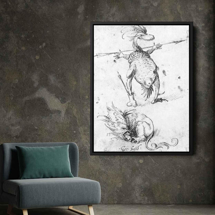 Two Monsters by Hieronymus Bosch - Canvas Artwork