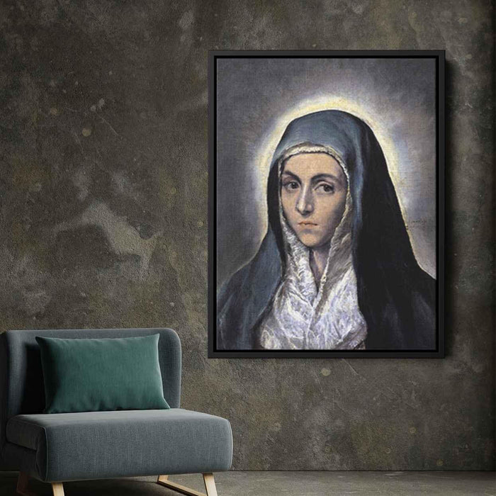 Virgin Mary (1585) by El Greco - Canvas Artwork