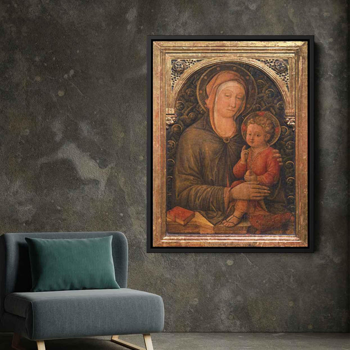 Virgin with Child (1455) by Jacopo Bellini - Canvas Artwork