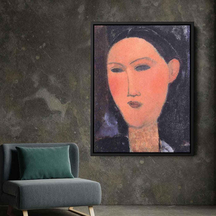 Woman's Head (1915) by Amedeo Modigliani - Canvas Artwork