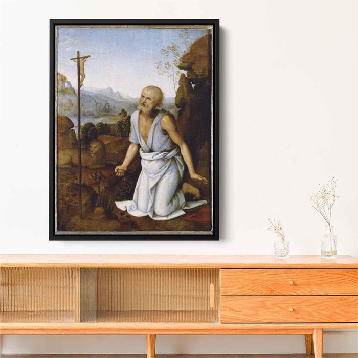 Bender St .Jerome (1502) by Pietro Perugino - Canvas Artwork