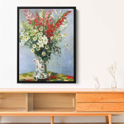 Bouquet of Gadiolas, Lilies and Dasies by Claude Monet - Canvas Artwork