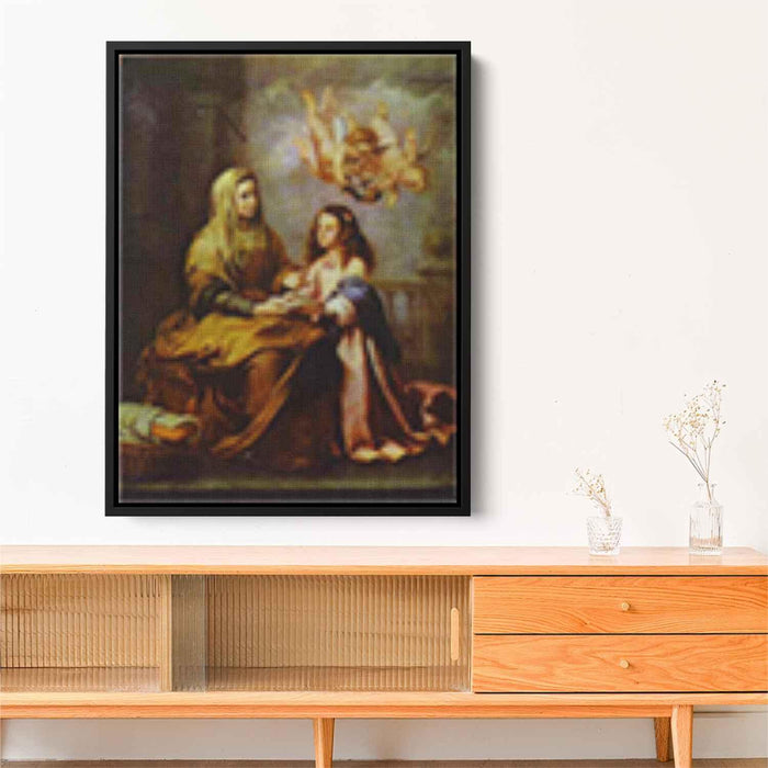 Childhood of Virgin (1665) by Bartolome Esteban Murillo - Canvas Artwork