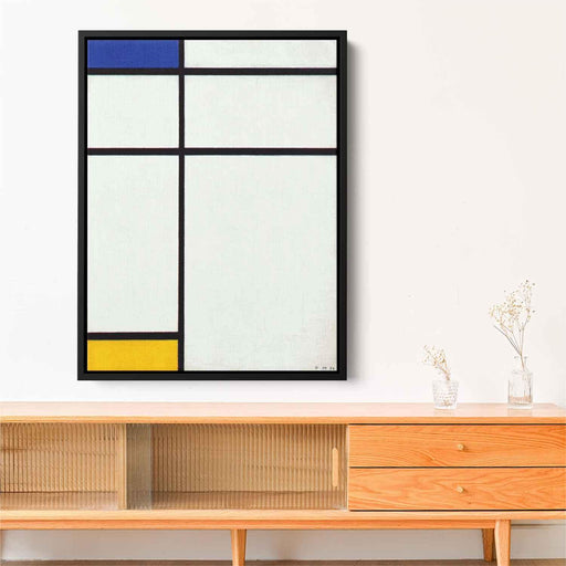 Composition III with Blue, Yellow and White by Piet Mondrian - Canvas Artwork