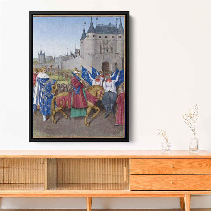 Entry of Charles V in Paris (1460) by Jean Fouquet - Canvas Artwork