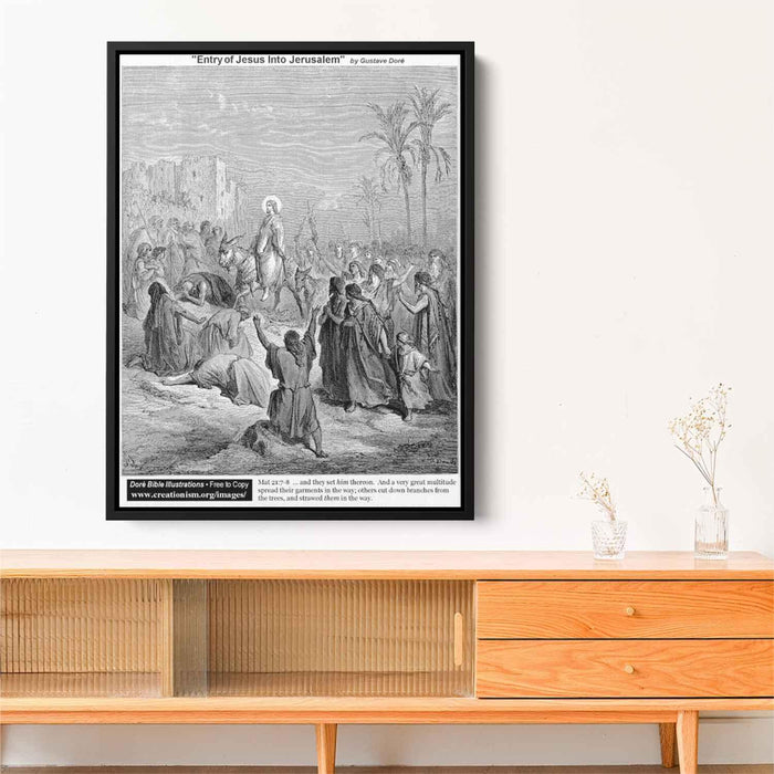 Entry Of Jesus Into Jerusalem by Gustave Dore - Canvas Artwork