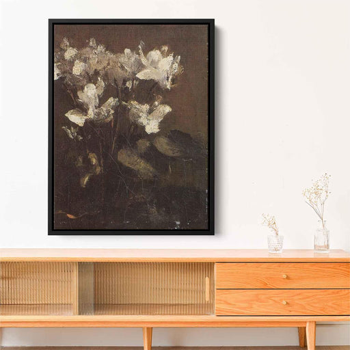 Flowers, Cyclamens by Henri Fantin-Latour - Canvas Artwork