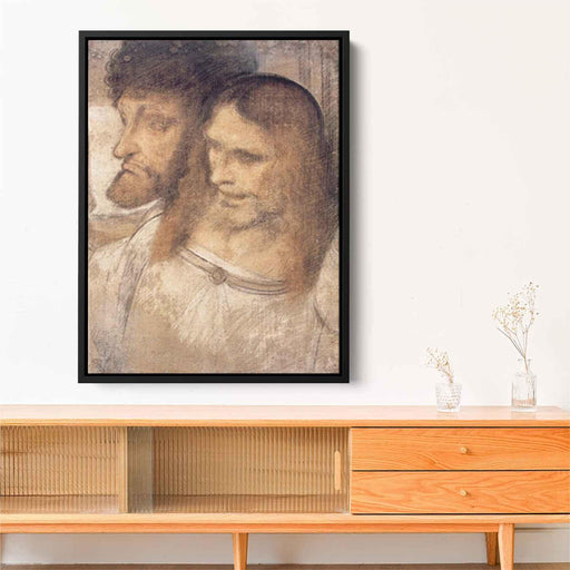 Heads of Sts Thomas and James the Greater by Leonardo da Vinci - Canvas Artwork